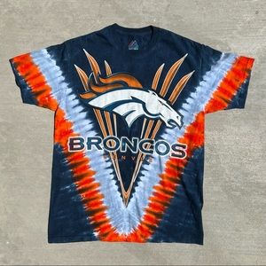 Majestic Denver Broncos V Tie Dye T-Shirt